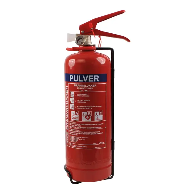 1852M Brannslukker pulver ABC 2kg - 13A 89B C 