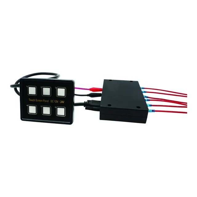 1852M Bryterpanel - 6 touch brytere 12V 