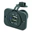 1852M USB uttak, dobbel 12/24v