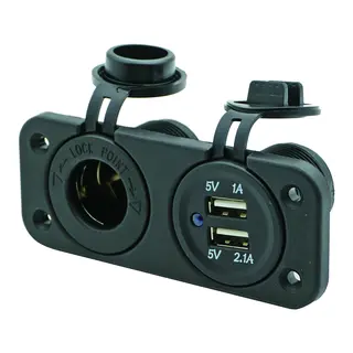 1852M Str&#248;muttak + dobbel USB 12V