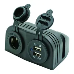 1852M Str&#248;muttak + dobbel USB Utenp&#229;liggende