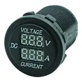 1852M Digital volt- og amperemeter 6V-30V DC/0A-10A DC