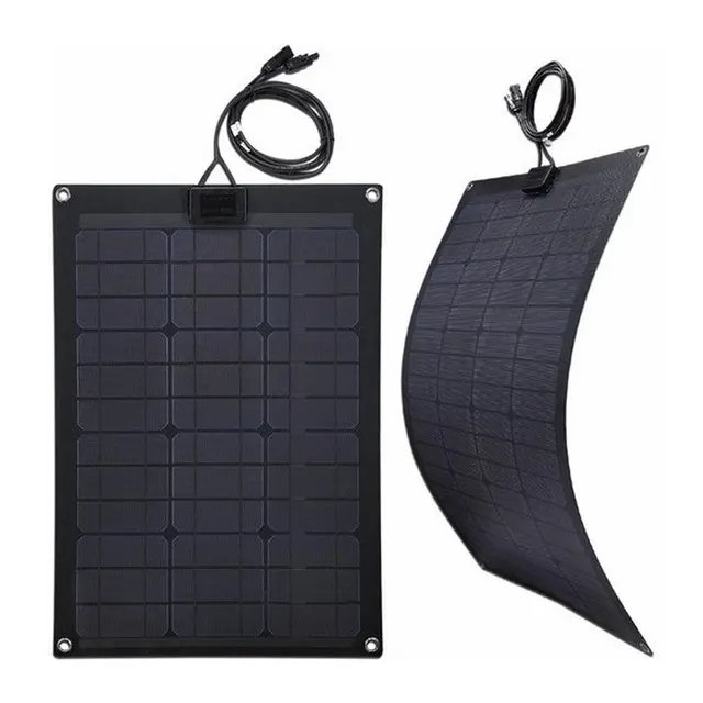 Fleksibelt Solcellepanel 100W 125 x 57 cm 