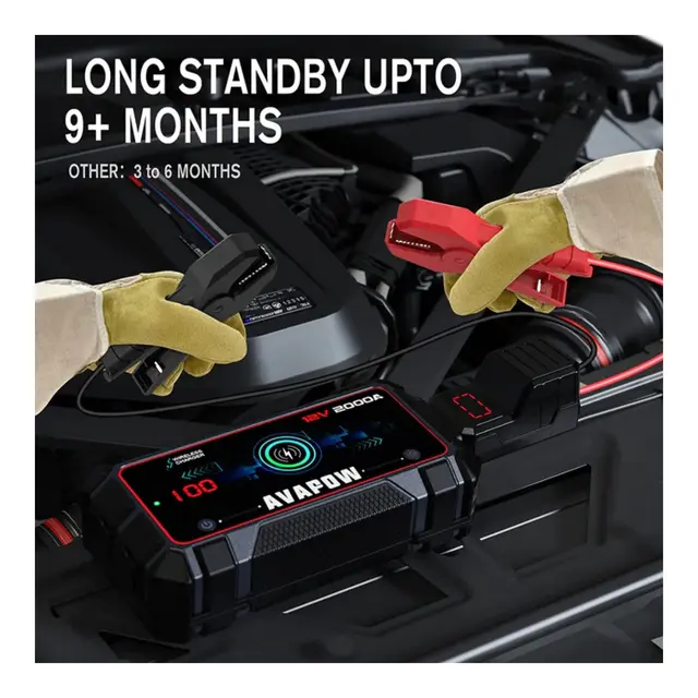 AVAPOW Jump Starter A9 Plus 12V 2000 A 12000 mAh 
