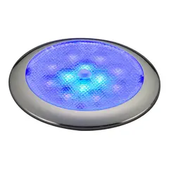 SEAWORLD Lampe hvit/bl&#229; LED, krom Procyon II, m/bryter