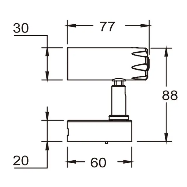 1852M Kuma LED-lampe m/bryter m/USB kontakt 