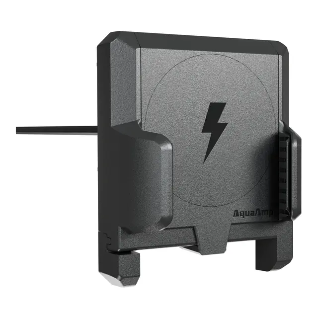AQUAAMP 900 - Mobilholder/lader 15W Qi m/magnet (MagSafe/PixelSnap) 