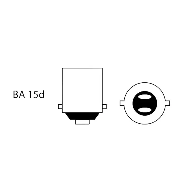 NAUTICLED Pære BA15D 2700K (varmhvit) 15 SMD - 1,6W 
