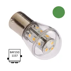 NAUTICLED LED lanternep&#230;re Bay15D Gr&#248;nn 1,4W - Styrbord