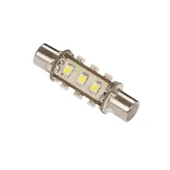 NAUTICLED festoon p&#230;re, kaldhvit 42mm - kaldhvit