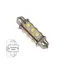NAUTICLED LED festoon med lysvinkel varmhvit, lengde 42mm