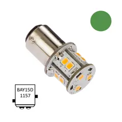 NAUTICLED LED P&#230;re BAY15D Gr&#248;nn 360&#176; - 2,5W - 10-35V