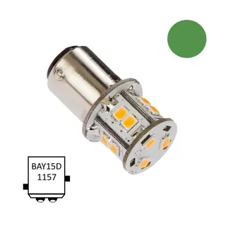 NAUTICLED LED P&#230;re BAY15D Gr&#248;nn 360&#176; - 2,5W - 10-35V