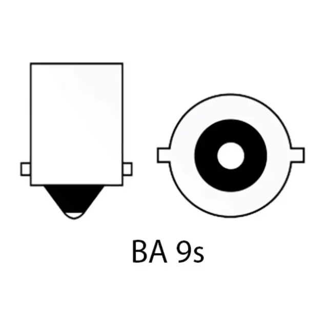 1852M LED Pære 12/24V - 2pk BA9S - Varmhvit - 70 lumen 