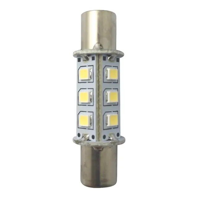 1852M LED lanternepære 2-pk BS43 sokkel - Kaldhvit 