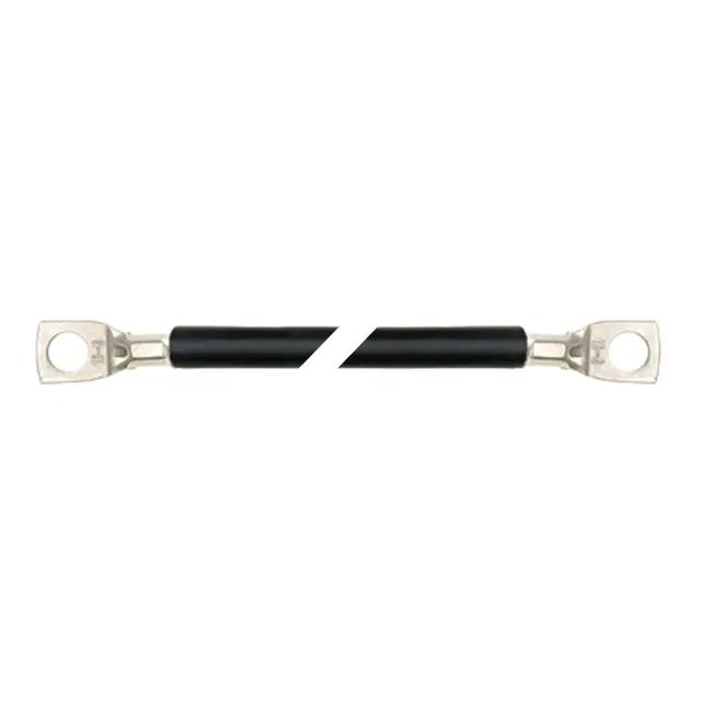 Batterikabel 50mm² - 1,4m sort - Ø6mm kabelsko 