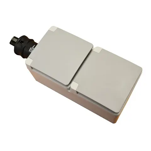 RATIO Veggkontakt, IP55 utenpåliggende - dobbel