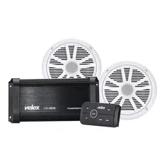 VELEX Marine Bluetooth KIT m/h&#248;yttalere 2 stk 6,5&quot; h&#248;yttalere - 180W forsterker