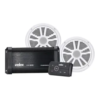VELEX Marine Bluetooth KIT m/h&#248;yttalere 2 stk 6,5&quot; h&#248;yttalere - 180W forsterker