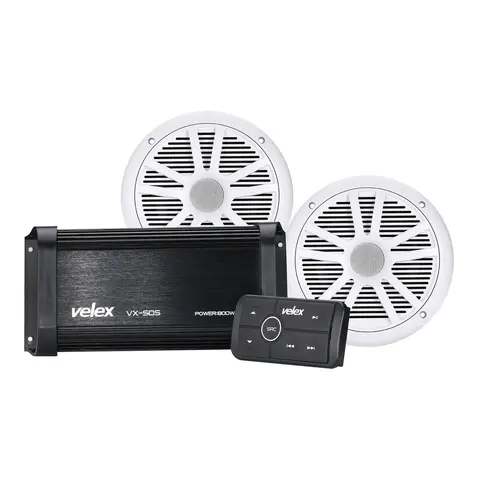 VELEX Marine Bluetooth KIT m/h&#248;yttalere 2 stk 6,5&quot; h&#248;yttalere - 180W forsterker