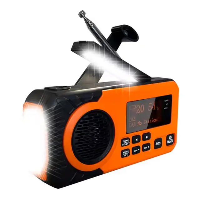 Nødradio Dab+ FM Sveiv og solcellepanel 