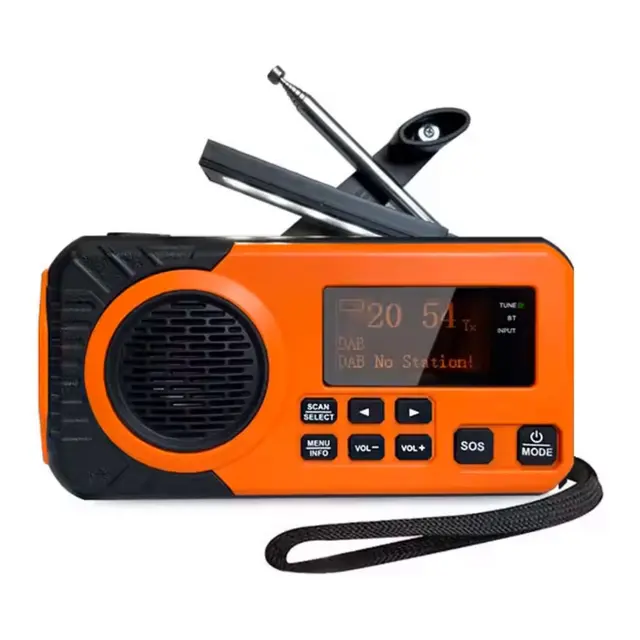 Nødradio Dab+ FM Sveiv og solcellepanel 