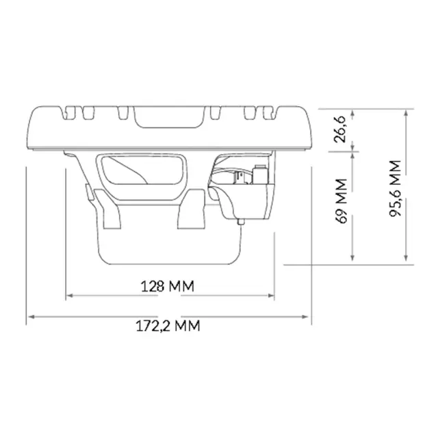 HERTZ Høyttaler HMX65SLDG 6½" Sprutsikker IP65, 150W RGB LED-lys 