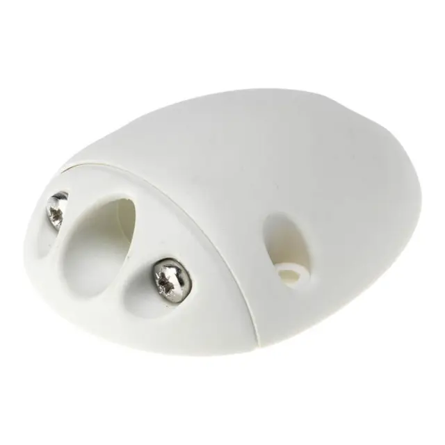 Kabelgjennomføring vanntett 90° Hvit - 6mm for 2 kabler 