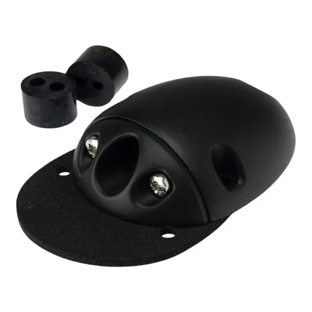 Kabelgjennomføring vanntett 90° Sort  - 6 mm for 2 kabler 