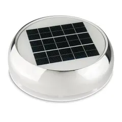 MARINCO Solcelleventilator, syrefast &#216;3&quot; m/batteri