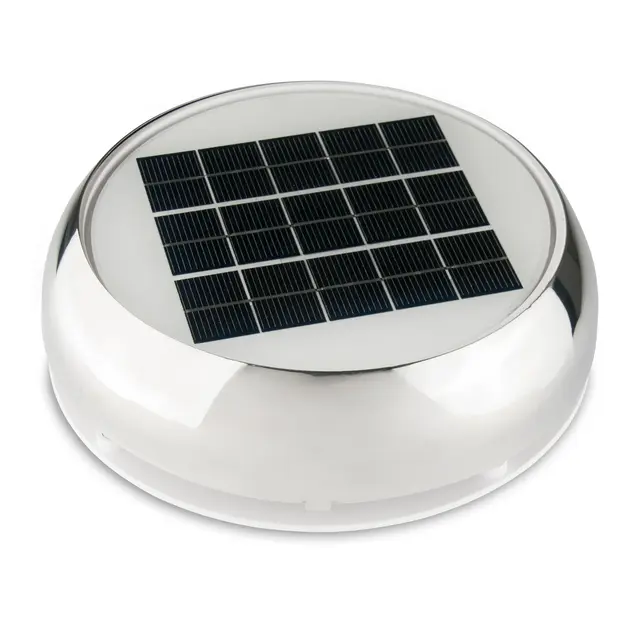MARINCO Solcelleventilator, syrefast Ø3" m/batteri 