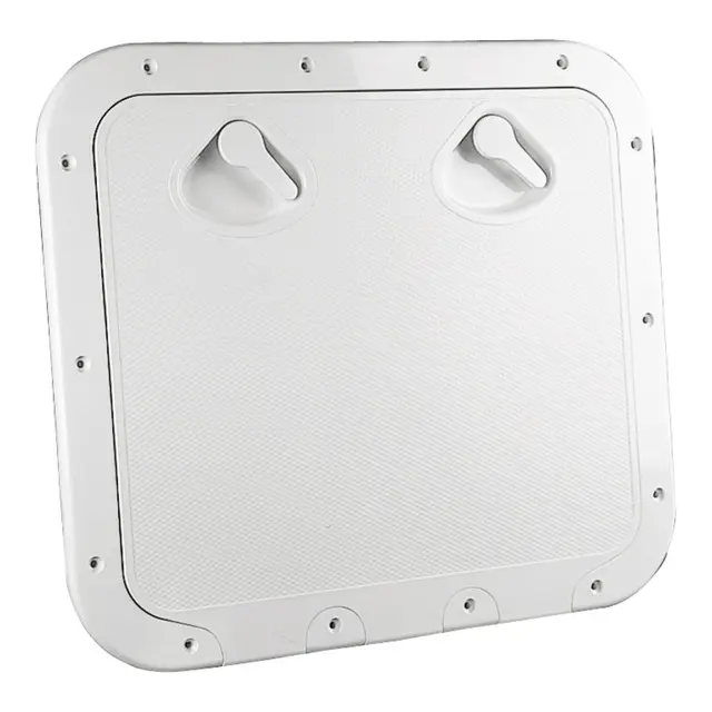 ABS luke rektang. 46,3 x 51,7 cm Hvit- Uten lås 