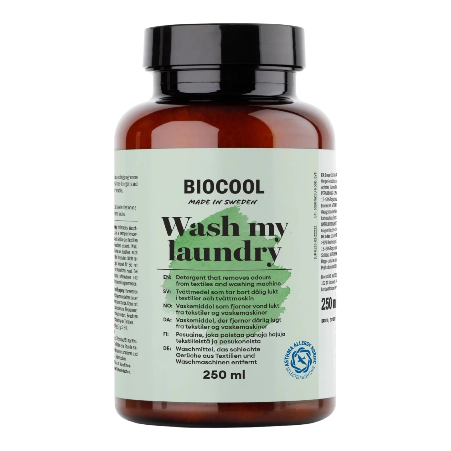 BIOCOOL Wash my laundry, 250 ml Tøy vaskemiddel - ca 50 håndvask