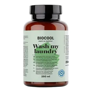BIOCOOL Wash my laundry, 250 ml T&#248;y vaskemiddel - ca 50 h&#229;ndvask