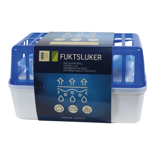 1852M Fuktslukerboks 2x 1kg 2 stk poser 1kg medfølger 