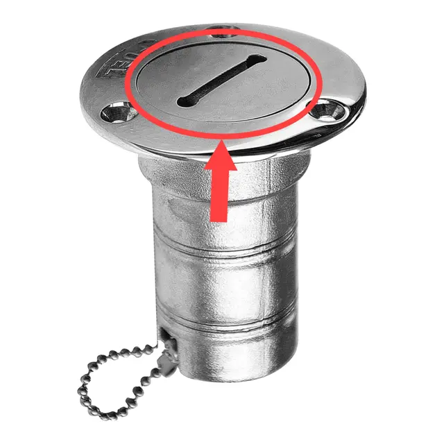 Reservelokk til dekksforskruvning 1 1/2" passer S0966 serien - AISI 316 