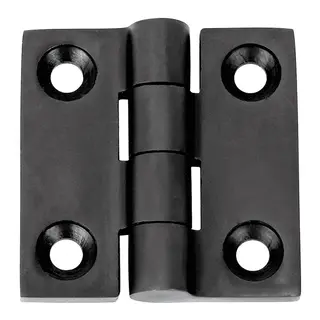 1852M Hengsel 38 x 38 mm syrefast sort