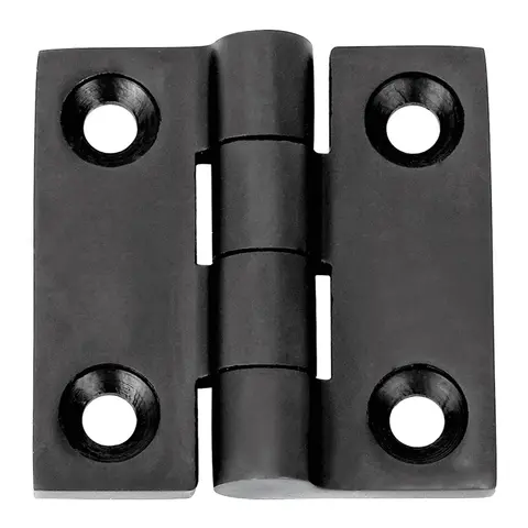 1852M Hengsel 38 x 38 mm syrefast sort