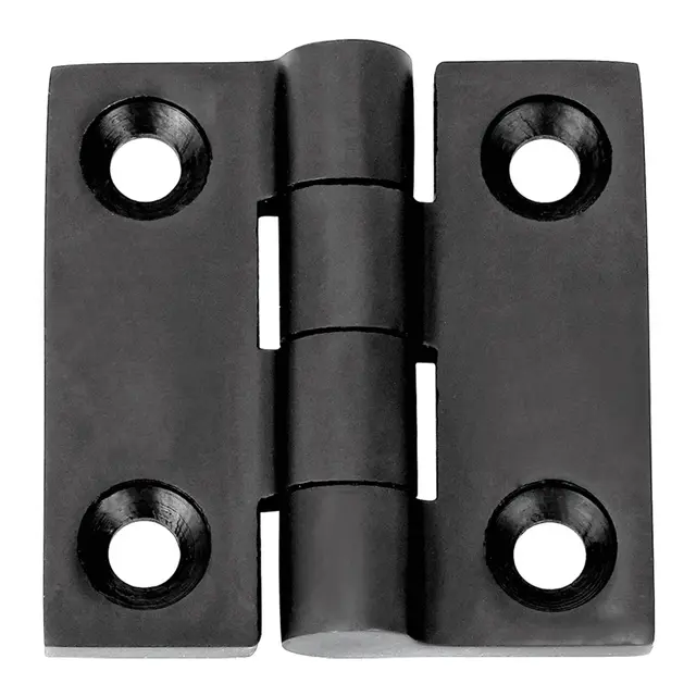 1852M Hengsel 38 x 38 mm syrefast sort 