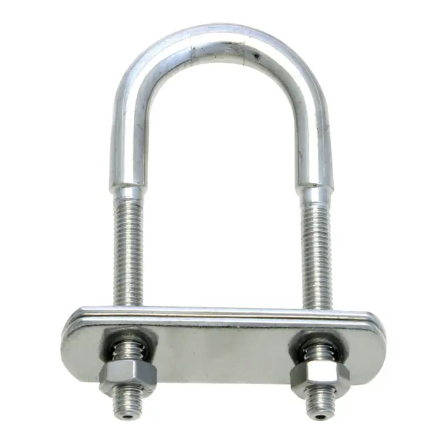 U-bolt- Baugkrok - syrefast stål M10 - 110mm lang - 45mm gjenge 