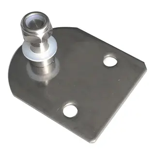 Gassdemperbrakett 316 48x58mm - 8 mm