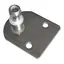 Gassdemperbrakett 316 48x58mm - 8 mm