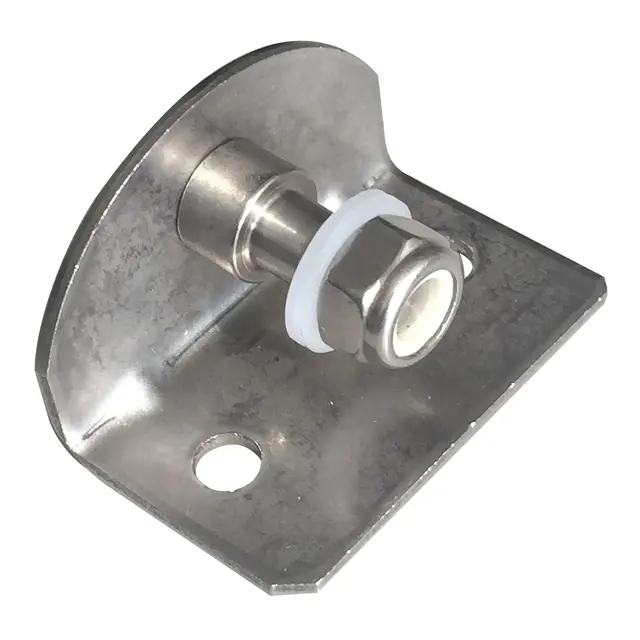 Gassdemperbrakett 90° 48x32mm - 8mm - 316 