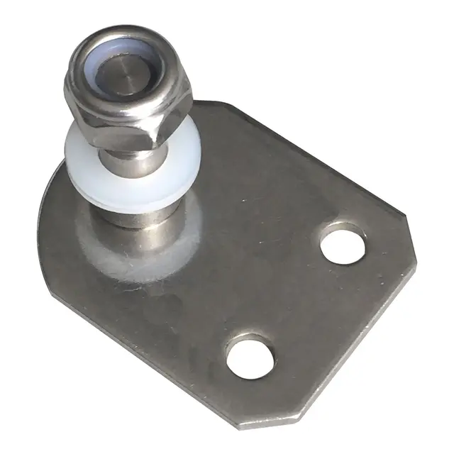 1852M Gassdemperbrakett rett 45x35mm - 8mm - 316 