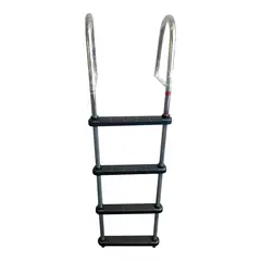 Bryggetrapp - 4 plasttrinn 134 x 34 cm-&#160;Syrefast st&#229;l