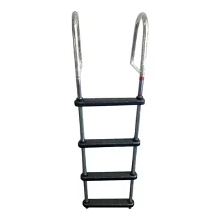 Bryggetrapp - 4 plasttrinn 134 x 34 cm-&#160;Syrefast st&#229;l