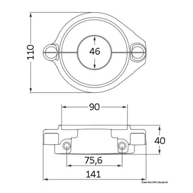 1852M Anode Volvo Seildrev 130S / 150S Sink 