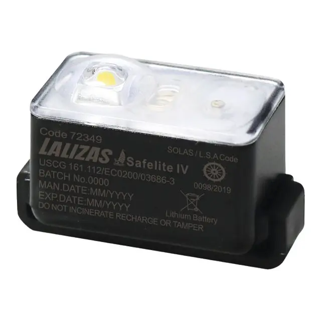 LALIZAS Safelite, Nødlys for livvest LED - Solas godkj. - Autoaktivering 