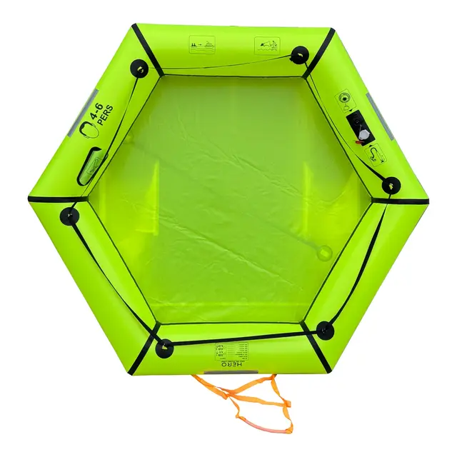 HERO Leisure redningsflåte lettvekt bag 4 / 6 mann 10 kg 