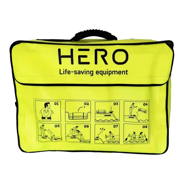 HERO Leisure redningsflåte lettvekt bag 4 / 6 mann 10 kg 